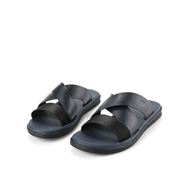 Hush Puppies Sandal Pria Evano Cross In Navy