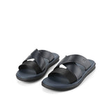 Hush Puppies Sandal Pria Evano Cross In Navy