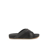 Merritt Cross Slide In Bold Black Leather