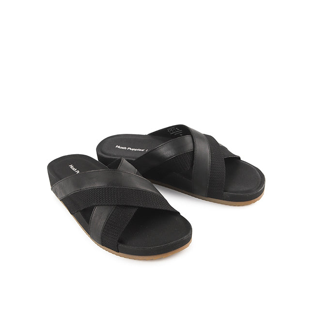 Merritt Cross Slide In Bold Black Leather