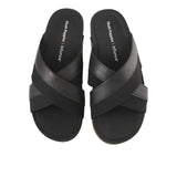 Merritt Cross Slide In Bold Black Leather
