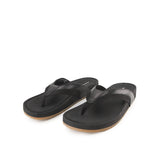 Merritt Toepost In Bold Black Leather