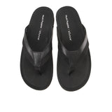 Merritt Toepost In Bold Black Leather
