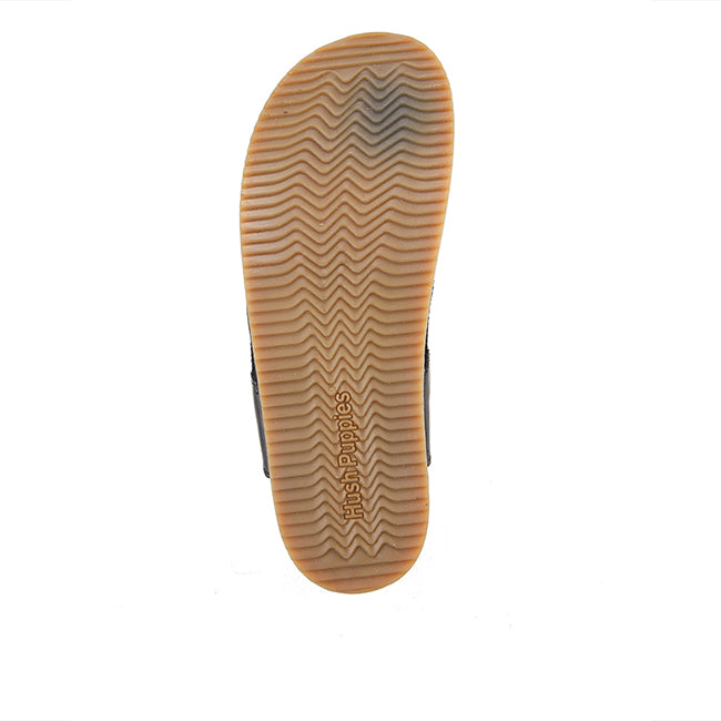 Merritt Toepost In Bold Black Leather