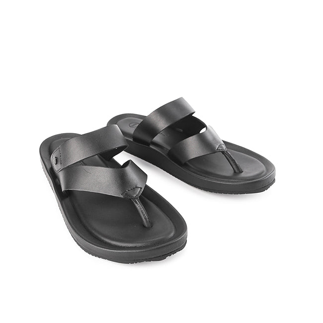 Hush Puppies Sandal Pria Cross Spear Axel Toepost In Black