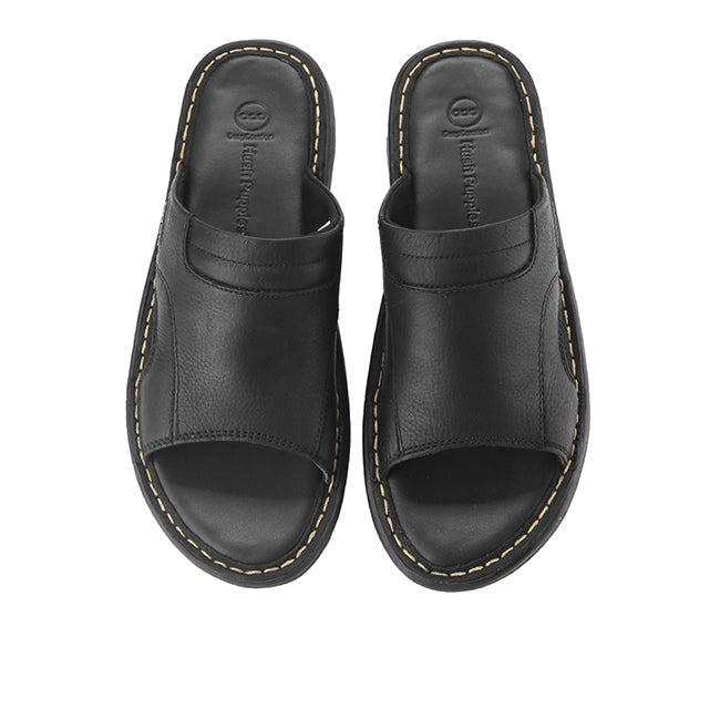 Hush Puppies Sandal Pria Gollaf Otto Slide In Black