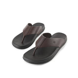 Hush Puppies Men Sandals Keith Toepost In Dark Brown