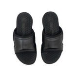 Hush Puppies Men Sandals Activate Band Slide In Bold Black Leather