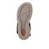 Hush Puppies Men Sandals Activate Qtr Strap In Dark Brown Leather