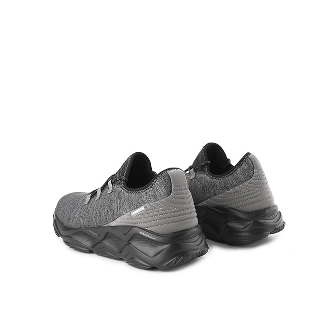 Hush Puppies Sepatu Pria Athleisure Charge Sneaker In Bold Black Textile