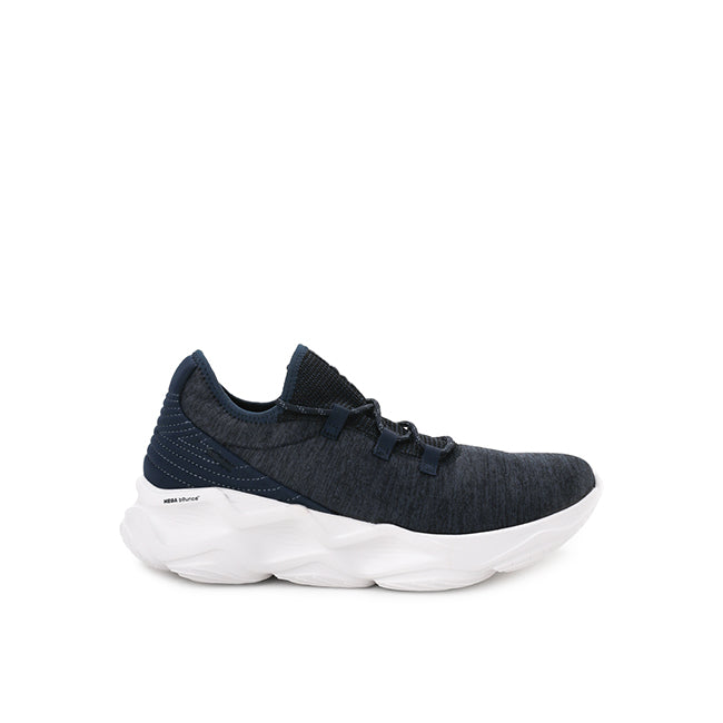 Hush Puppies Sepatu Pria Athleisure Charge Sneaker In Navy Blue Textile