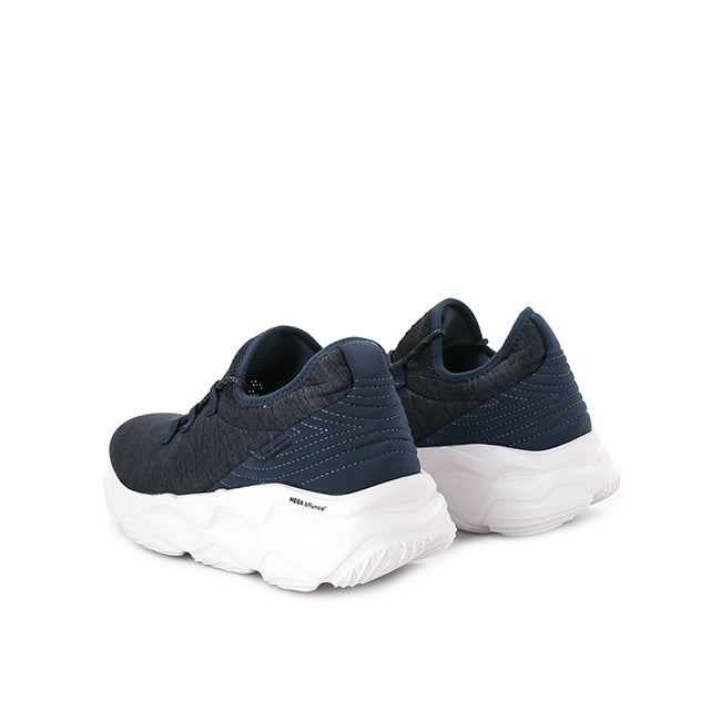 Hush Puppies Sepatu Pria Athleisure Charge Sneaker In Navy Blue Textile