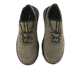 Hush Puppies Sepatu Pria Sneakers Charge Sneaker In Dark Olive Textile