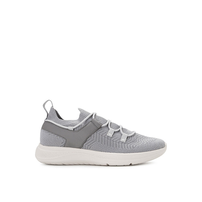 Hush Puppies Sepatu Pria Lace Up Elevate Knit Lace In Calm Grey Knit