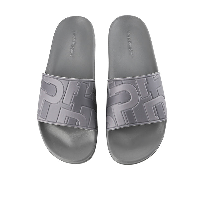 Hush Puppies Sandal Pria Slide Thanos Mono In Grey