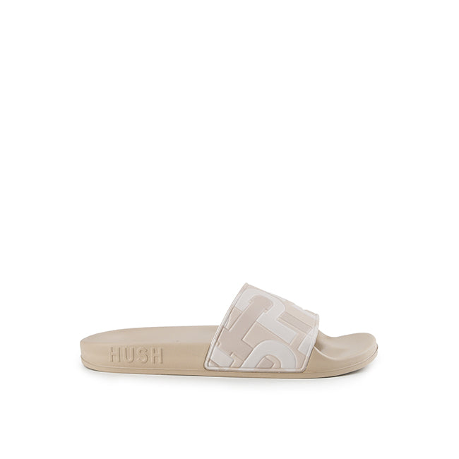 Hush Puppies Sandal Pria Slide Thanos Mono In Light Taupe