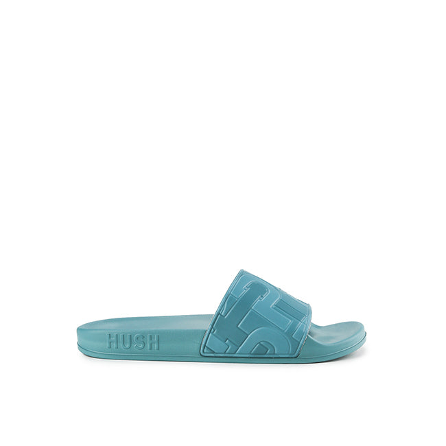 Hush Puppies Sandal Pria Slide Thanos Mono In Teal
