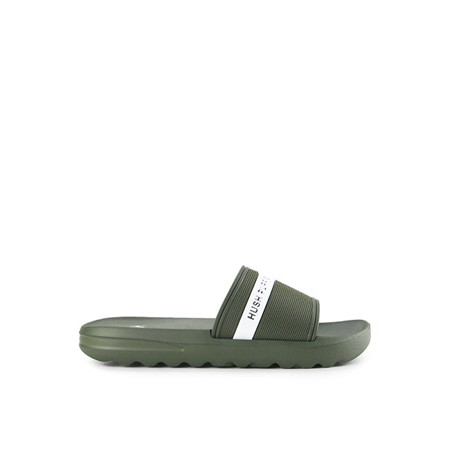 Hush Puppies Sandal Pria Slide Reno In Olive