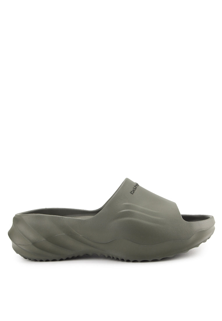 Hush Puppies Sandal Pria Lailo Slide In Olive