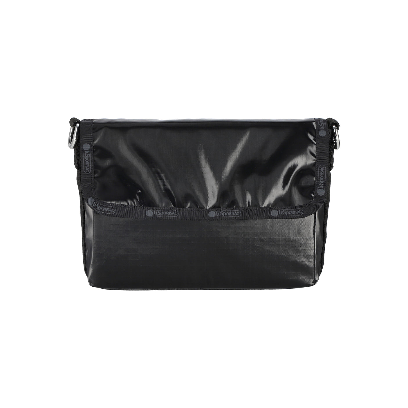LeSportsac Tas Unisex Shoulder bag Medium Flap Shoulder In Black Shine