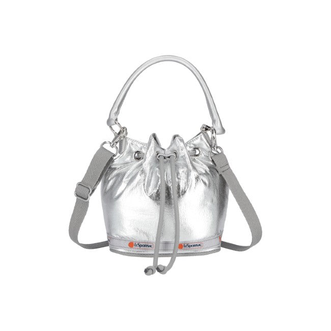 Sm Drawstring Bag In Astro Silver