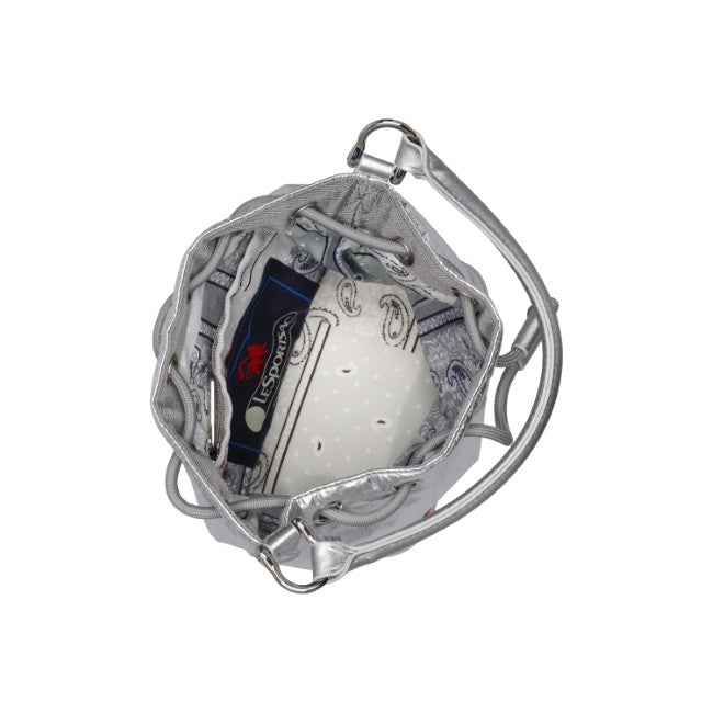 Sm Drawstring Bag In Astro Silver