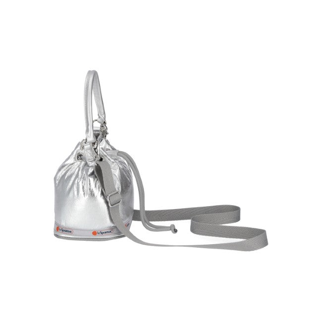 Sm Drawstring Bag In Astro Silver