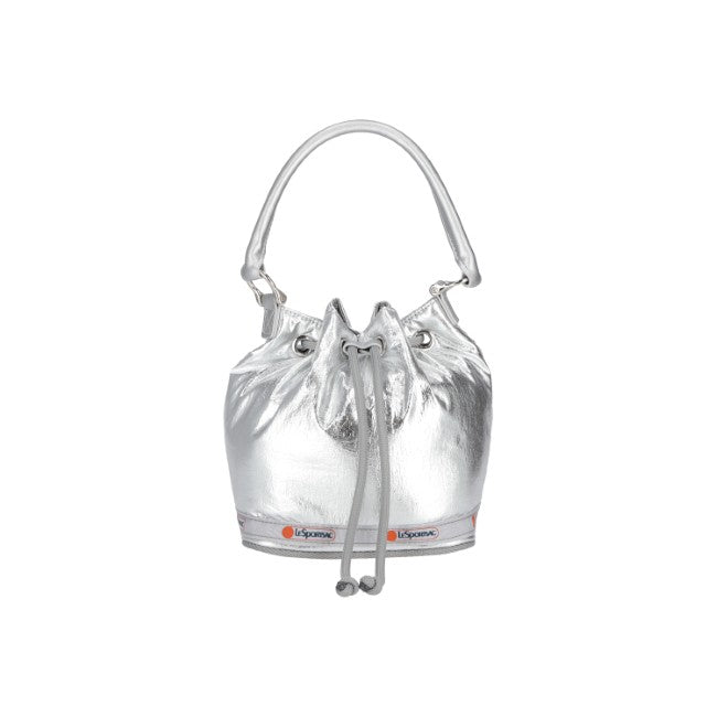 Sm Drawstring Bag In Astro Silver