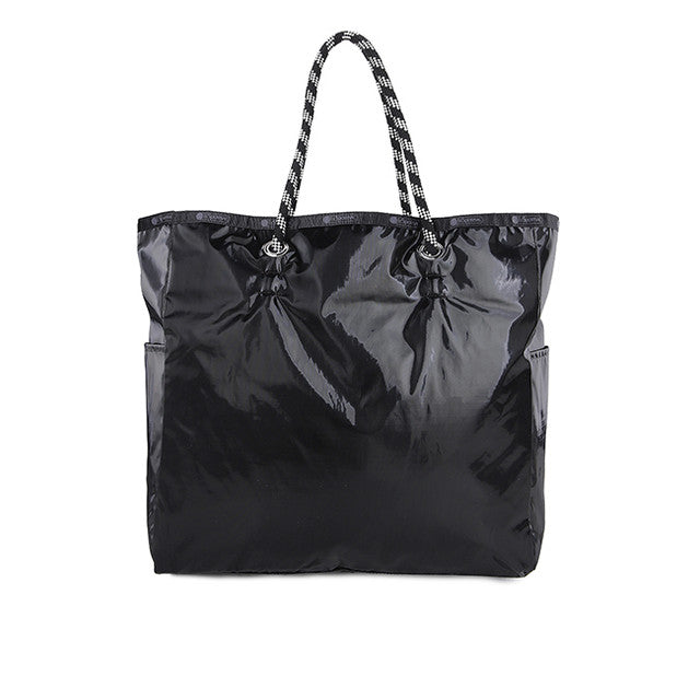 Large 2 Way Tote In 2Way Purple/Black Shine