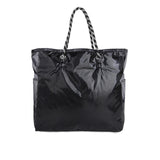 Large 2 Way Tote In 2Way Purple/Black Shine