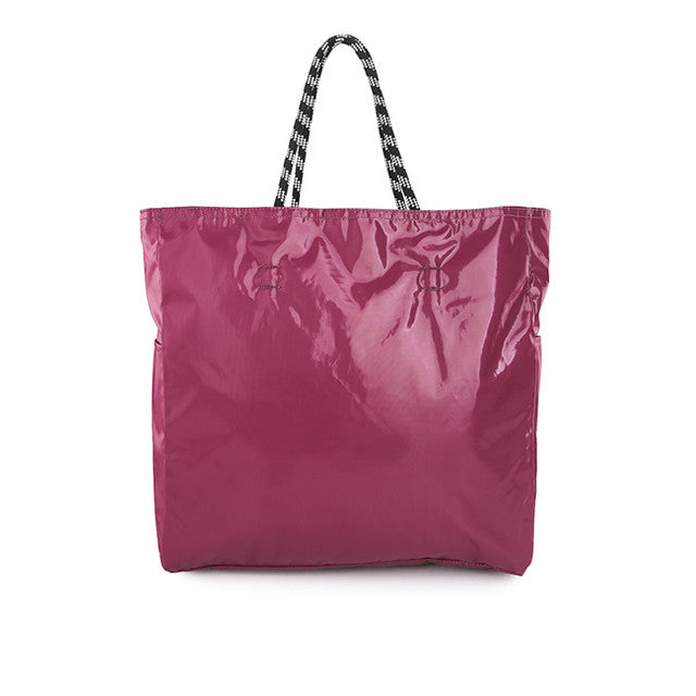 Large 2 Way Tote In 2Way Purple/Black Shine