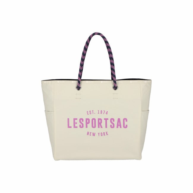 LeSportsac Unisex Bags Large 2 Way Tote In 2 Way Bscut Bege/Deep Sea