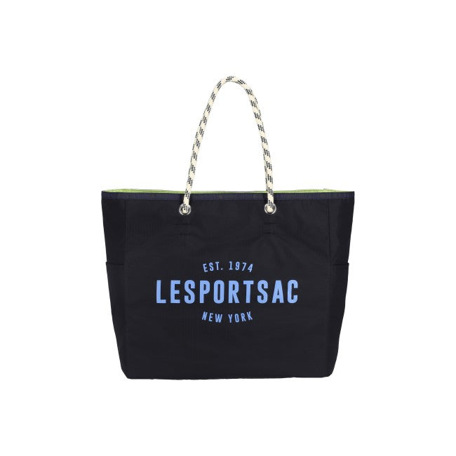 LeSportsac Unisex Bags Large 2 Way Tote In 2Way Deep Sea Blue/Lime