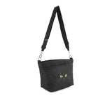 LeSportsac Unisex Small Bucket Bag In Black Cats Embroidery
