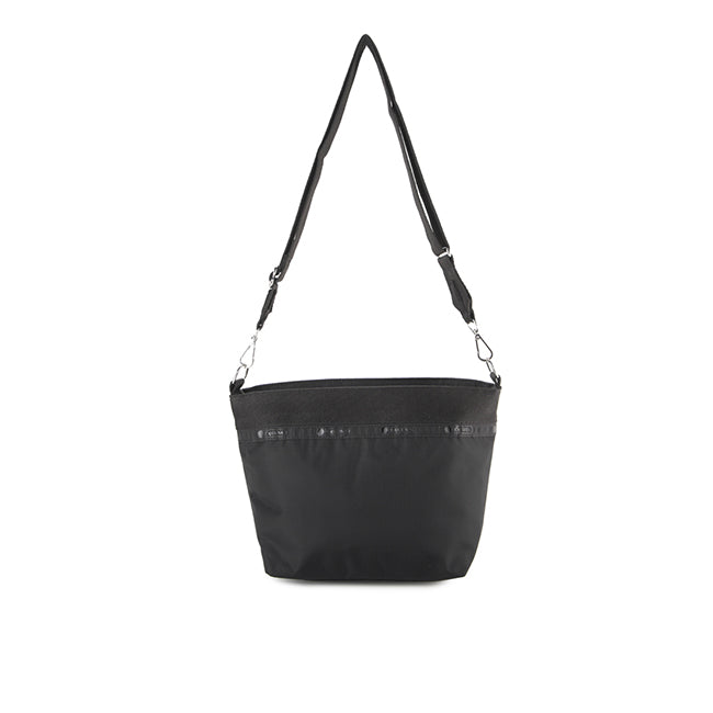 LeSportsac Unisex Small Bucket Bag In Black Cats Embroidery