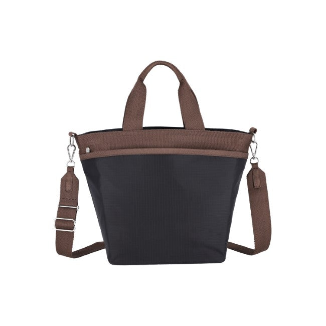 LeSportsac Unisex Bucket Tote In Deep Sea/Dark Chocolate