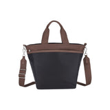 LeSportsac Unisex Bucket Tote In Deep Sea/Dark Chocolate