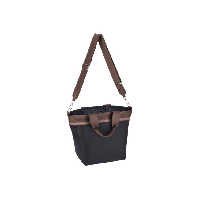 LeSportsac Unisex Bucket Tote In Deep Sea/Dark Chocolate