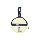 LeSportsac Unisex Pouch Mini Round Charm In Tropical Meow Cat Mrc