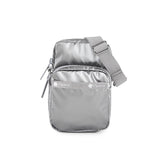 Mini Phone Bag In Gunmetal Gray Shine