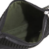 Chain Crochet Clutch In Black Crochet