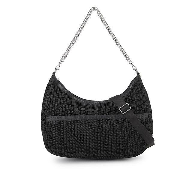 LeSportsac Unisex Bags Chain Crochet N/S Hobo In Black Crochet