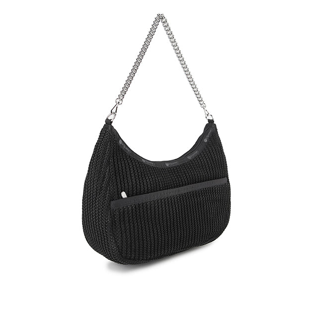 LeSportsac Unisex Bags Chain Crochet N/S Hobo In Black Crochet
