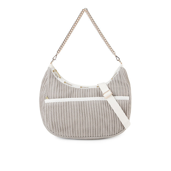 LeSportsac Unisex Bags Chain Crochet N/S Hobo In Beige Crochet