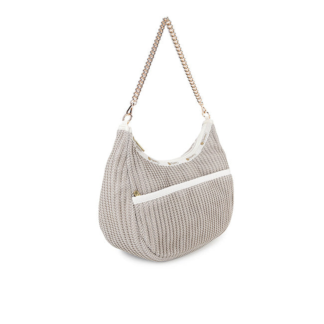 LeSportsac Unisex Bags Chain Crochet N/S Hobo In Beige Crochet