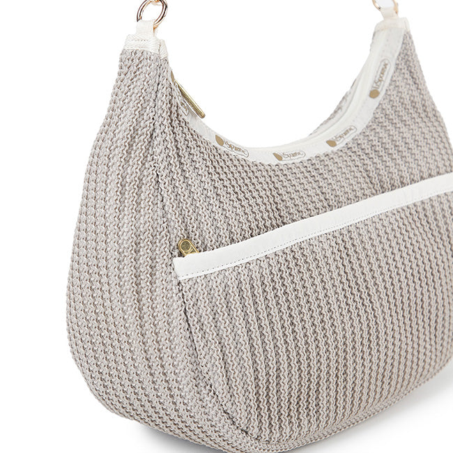 LeSportsac Unisex Bags Chain Crochet N/S Hobo In Beige Crochet