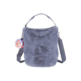 LeSportsac Unisex Convertible Bucket Bag In Care Bears Fuzzy Gray