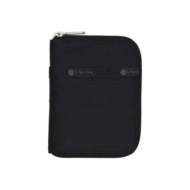 Zip Travel Wallet In Recycled Black