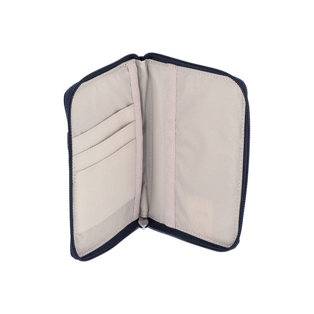 Zip Travel Wallet In Deep Sea Blue