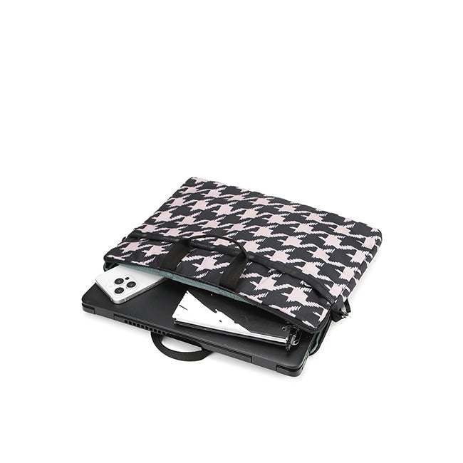 LeSportsac Aksesoris Unisex Laptop Bag Th Laptop Case 15 In Blk/ Beige Houndstooth